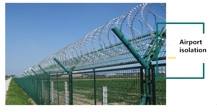concertina wire airport isolation