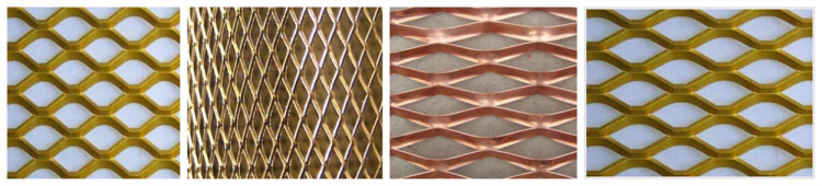 Raised Decorate Expanded Copper Mesh