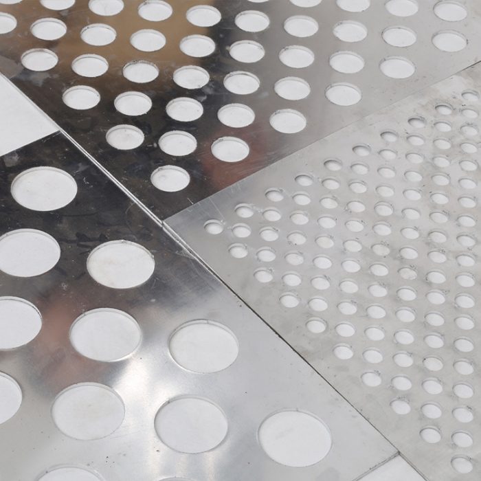 Decorative perforated metal sheet products